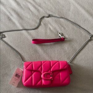 Pink Quilted tabby Crossbody Bag coach